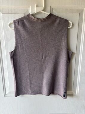 Sleeveless Knit Giorgio Armani Shell Top in Mauve